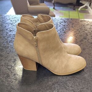 Me Too Tan Ankle Booties